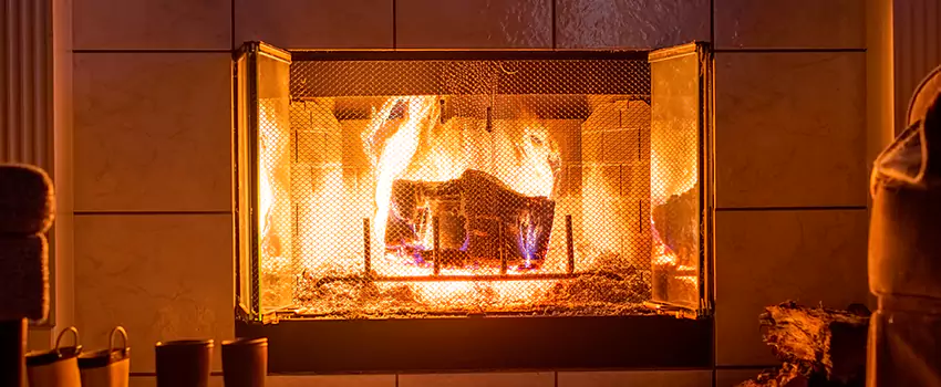Mendota Hearth Landscape Fireplace Installation in Anoka, Minnesota